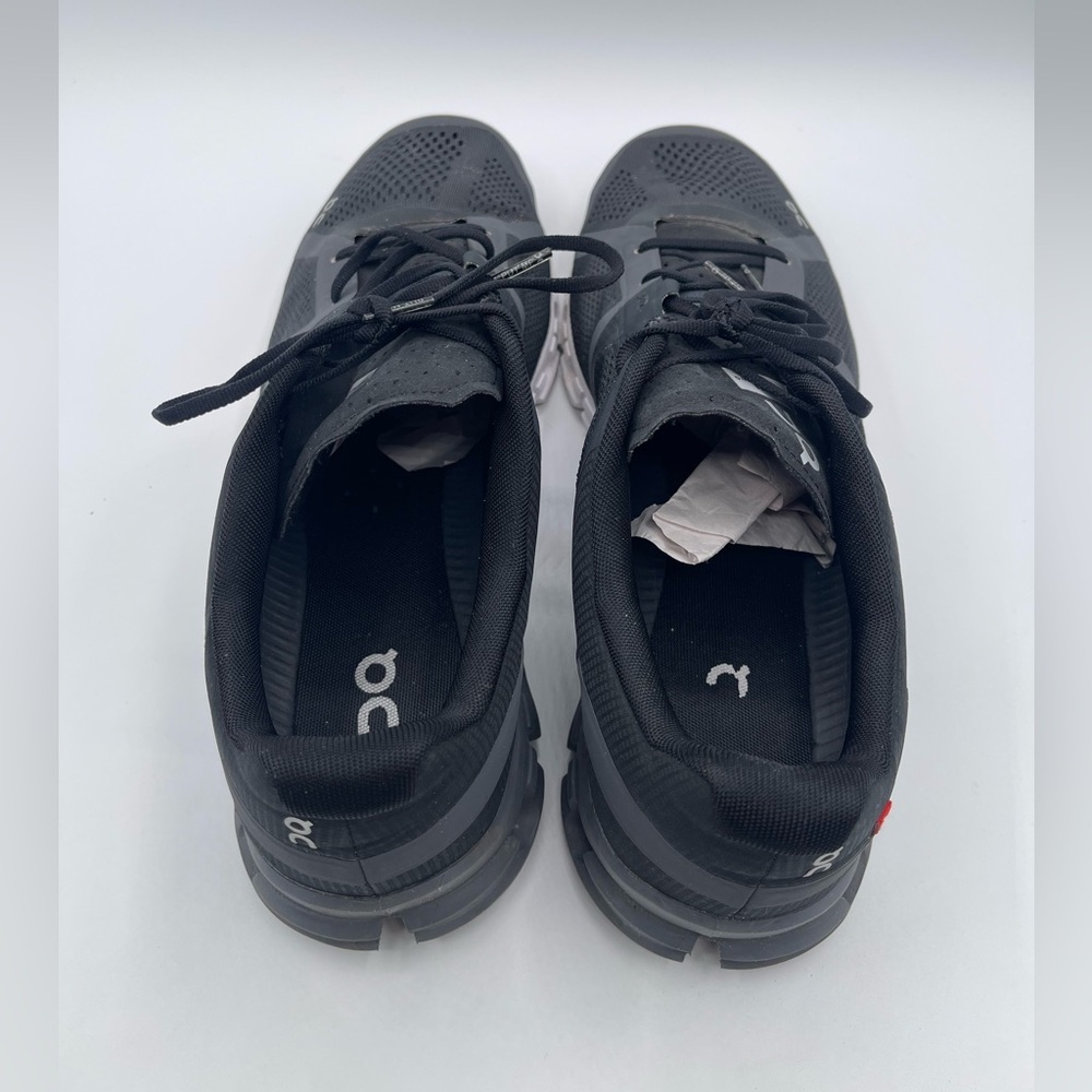 ON RUNNING Cloudflow 3.0 Men’s Size 11.5 Black Asphalt Running Sneaker Shoes - Picture 4 of 8